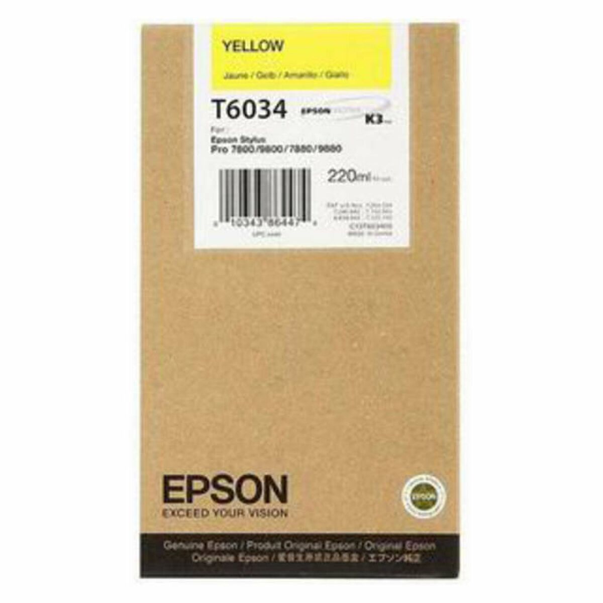 Tinteiro de Tinta Original Epson GF Stylus Pro 7880/9880 Amarelo