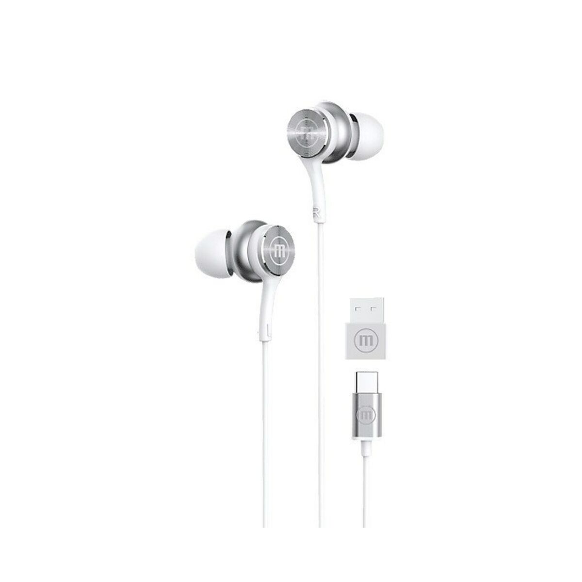 Auriculares com microfone Maxell XC1 Branco