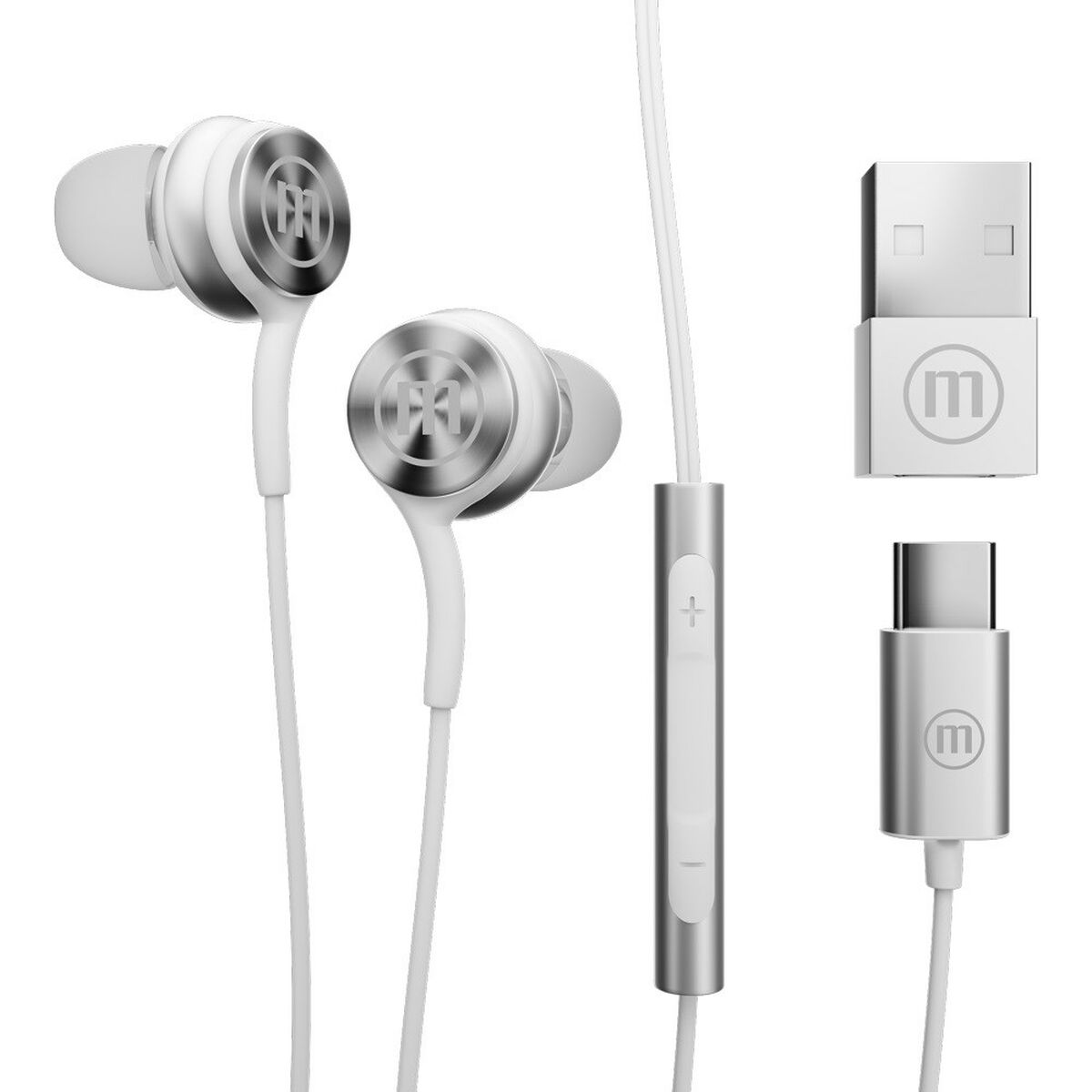 Auriculares com microfone Maxell XC1 Branco