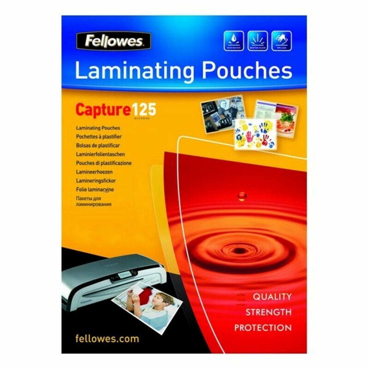 Capas de plastificar Fellowes 5307407 Transparente Plastificar (100 Unidades) (100 pcs)