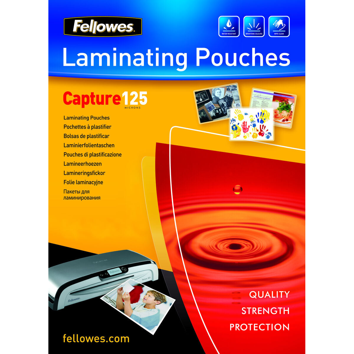 Capas de plastificar Fellowes 5307407 Transparente Plastificar (100 Unidades) (100 pcs)