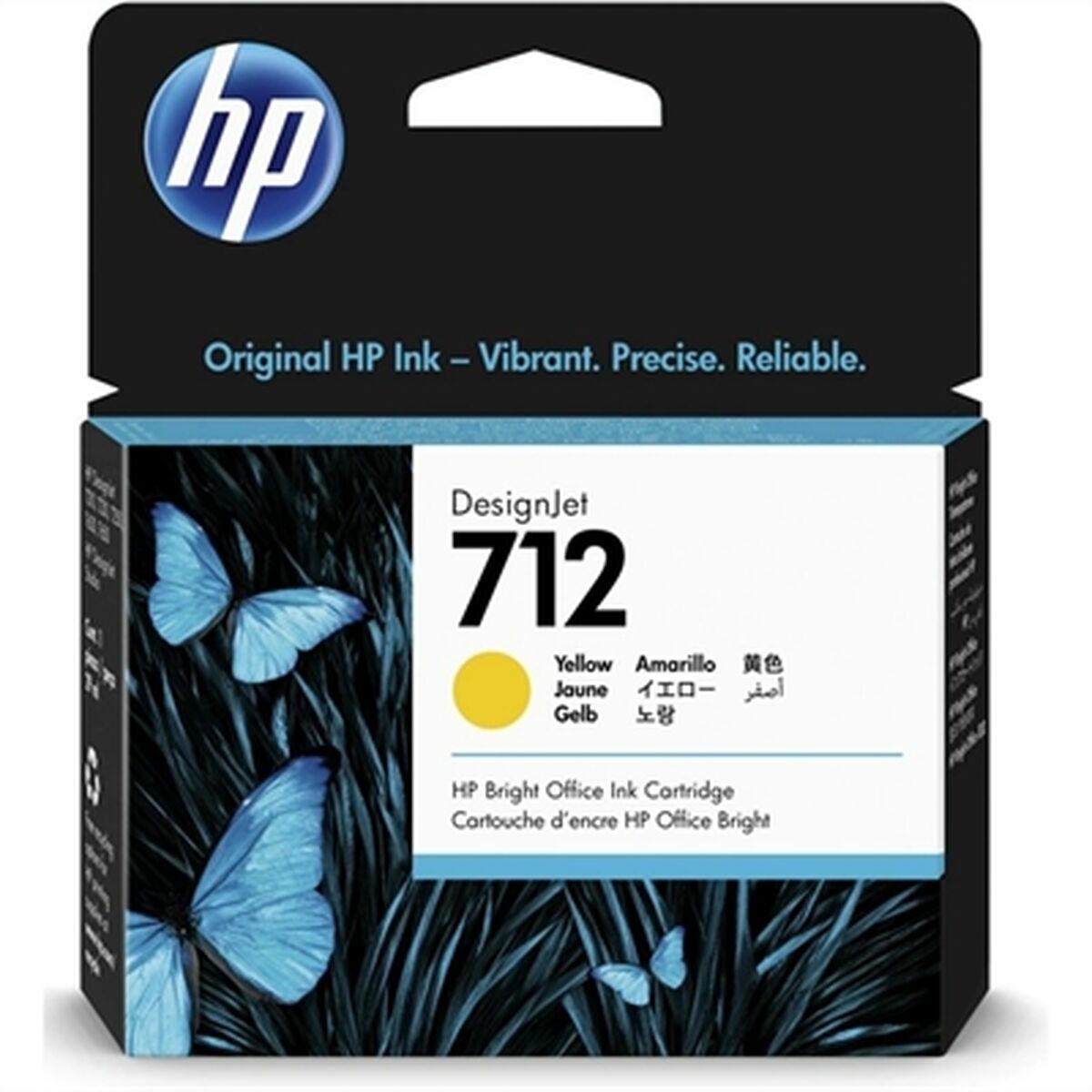 Tinteiro de Tinta Original HP HP 712 Amarelo