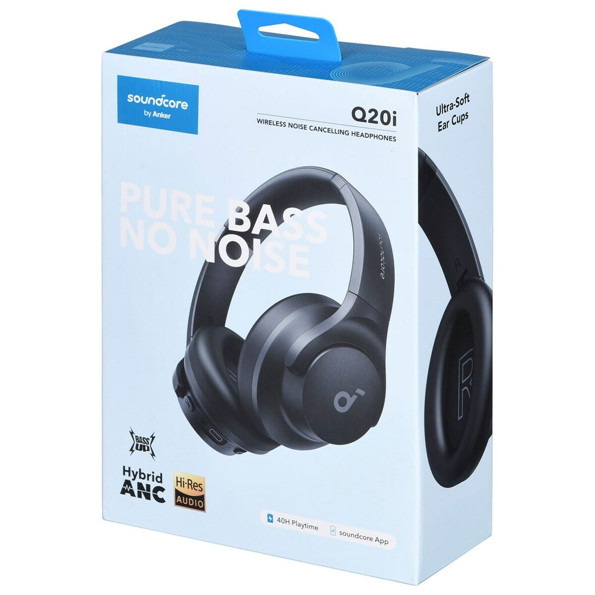 Auriculares Bluetooth com microfone Soundcore Q20i Preto