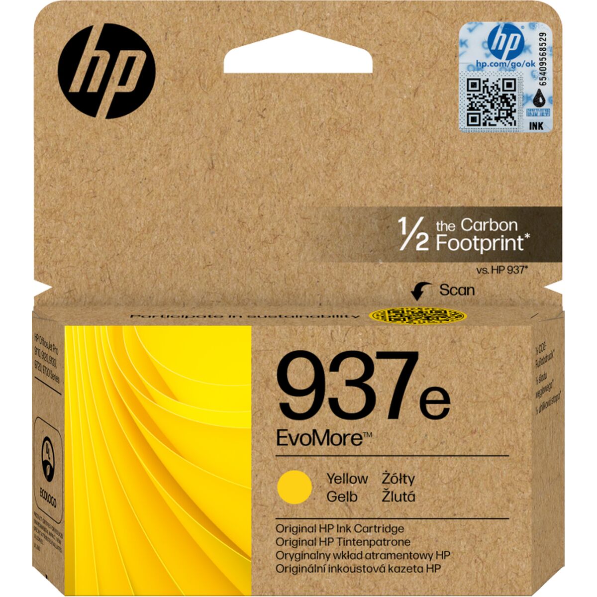 Tinteiro de Tinta Original HP 4S6W8NE Amarelo