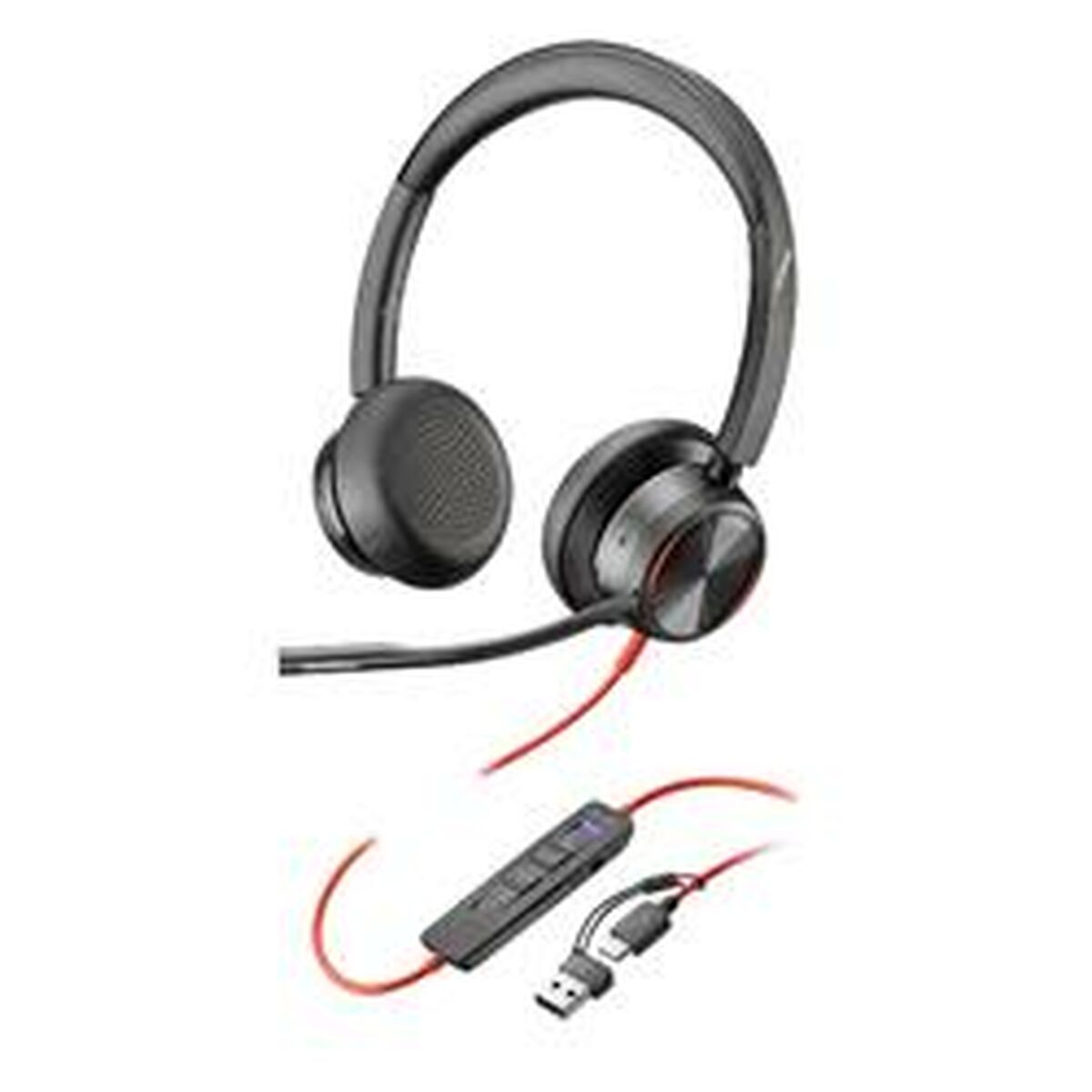 Auriculares com microfone Poly 8X225AA Preto