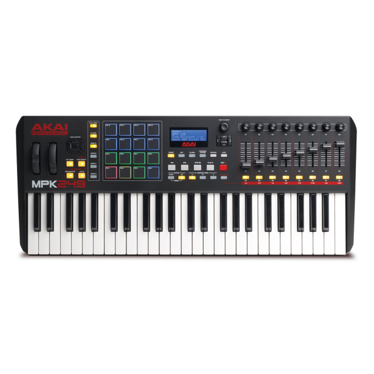 Teclado Akai MPK249 MIDI Unidade controladora