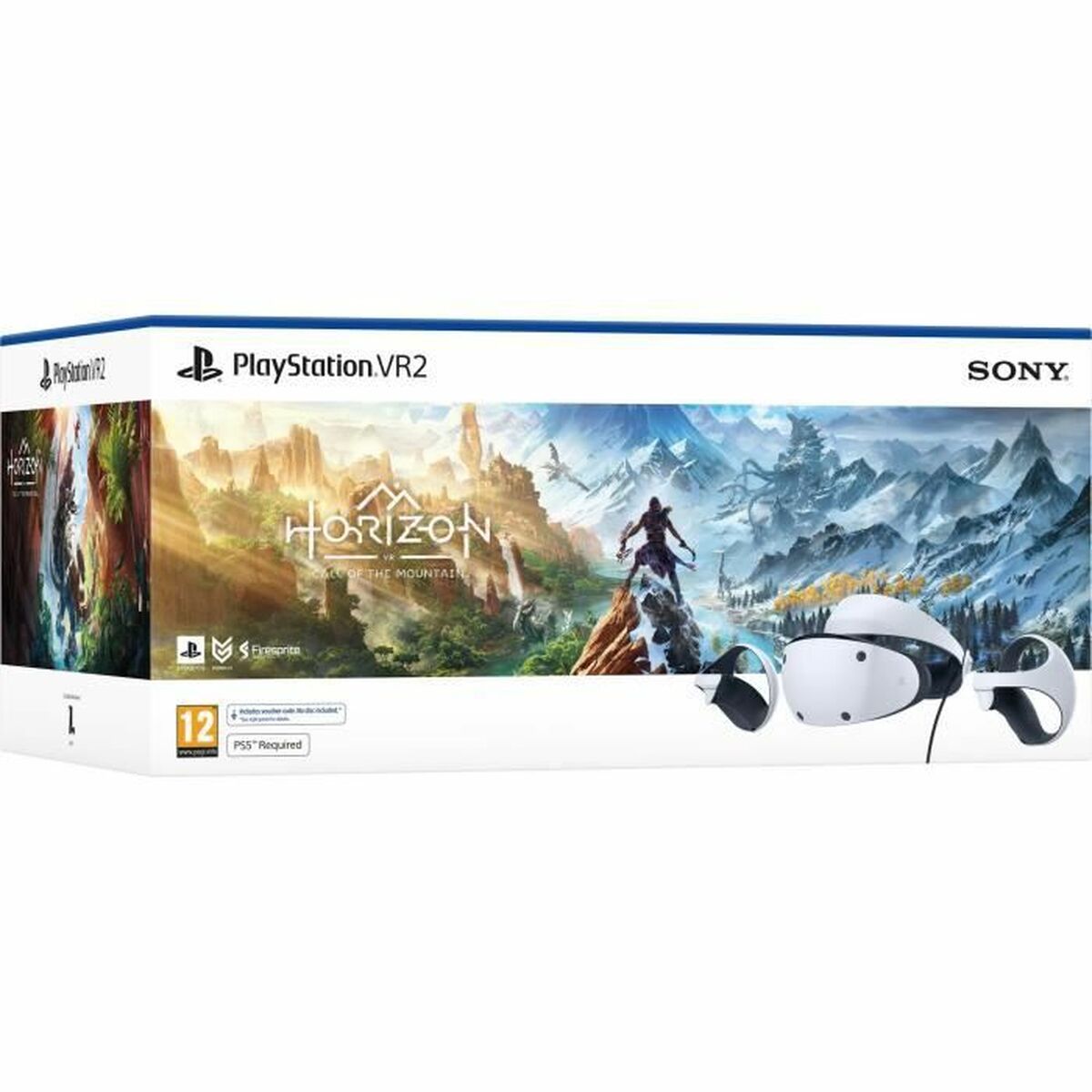 Óculos de Realidade Virtual Sony PlayStation VR2 + Horizon: Call of the Mountain (FR) Jogo eletrónico PlayStation 5