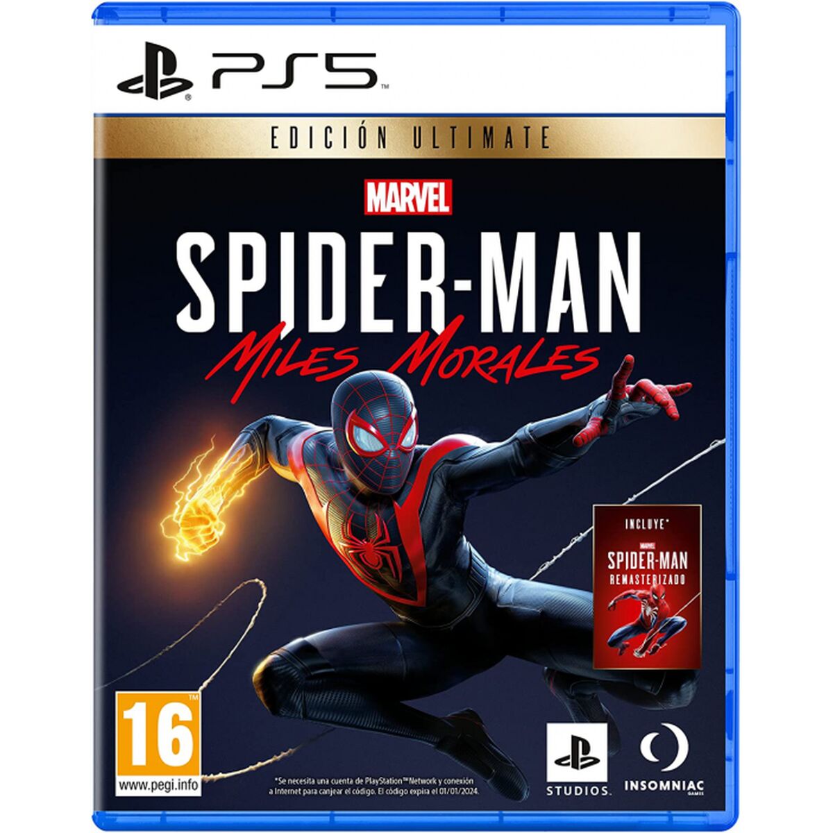 Jogo eletrónico PlayStation 5 Sony MARVEL SPIDERMAN MILES MORALES ULT ED