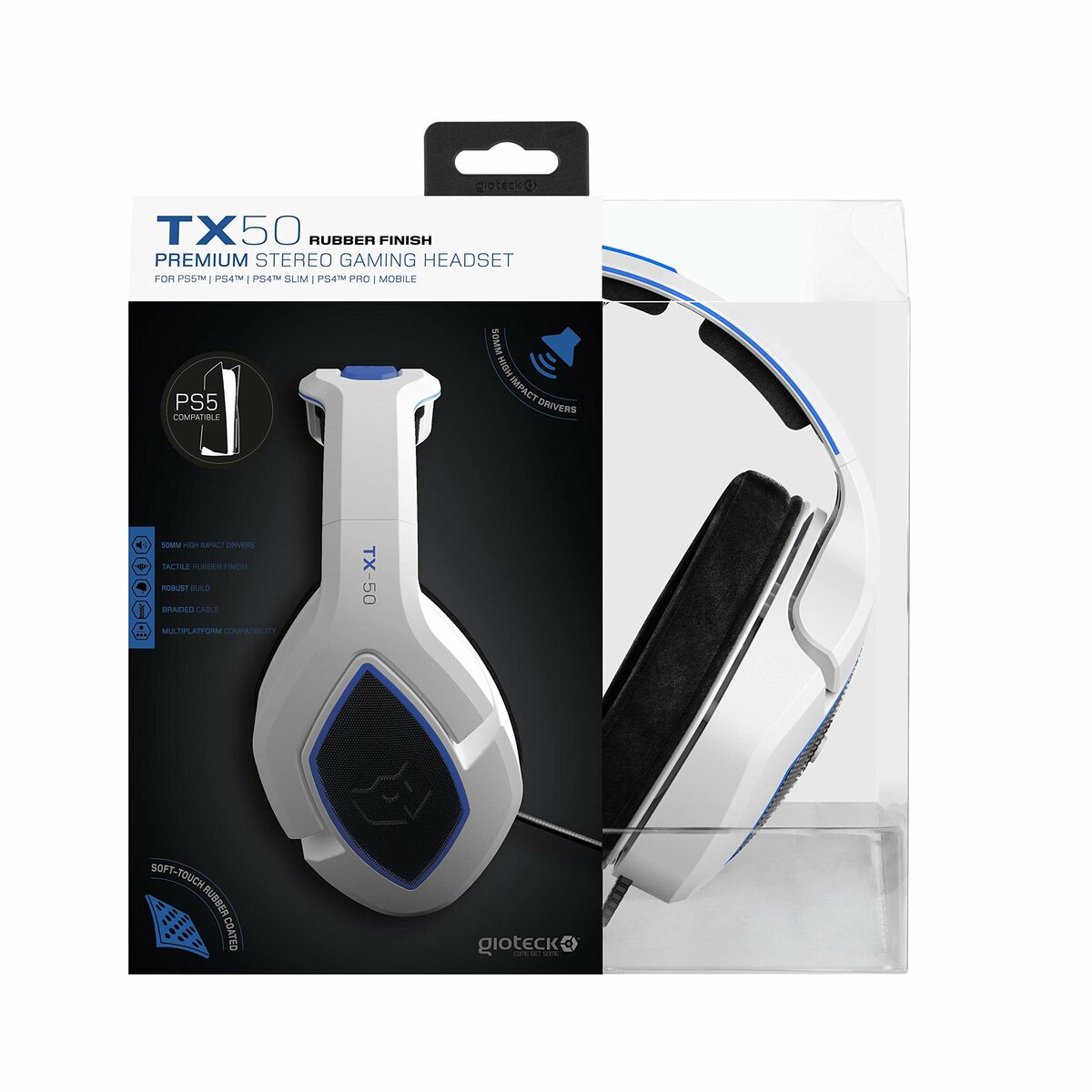 Auriculares com microfone GIOTECK PREMIUM TX-50