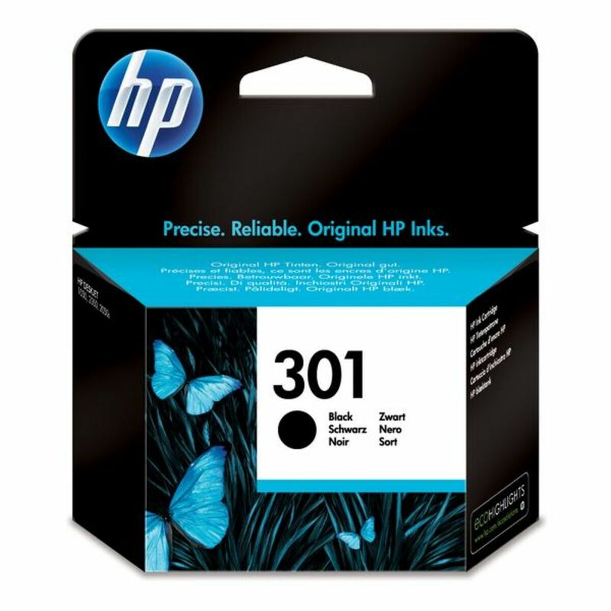 Tinteiro de Tinta Original HP 301 Preto