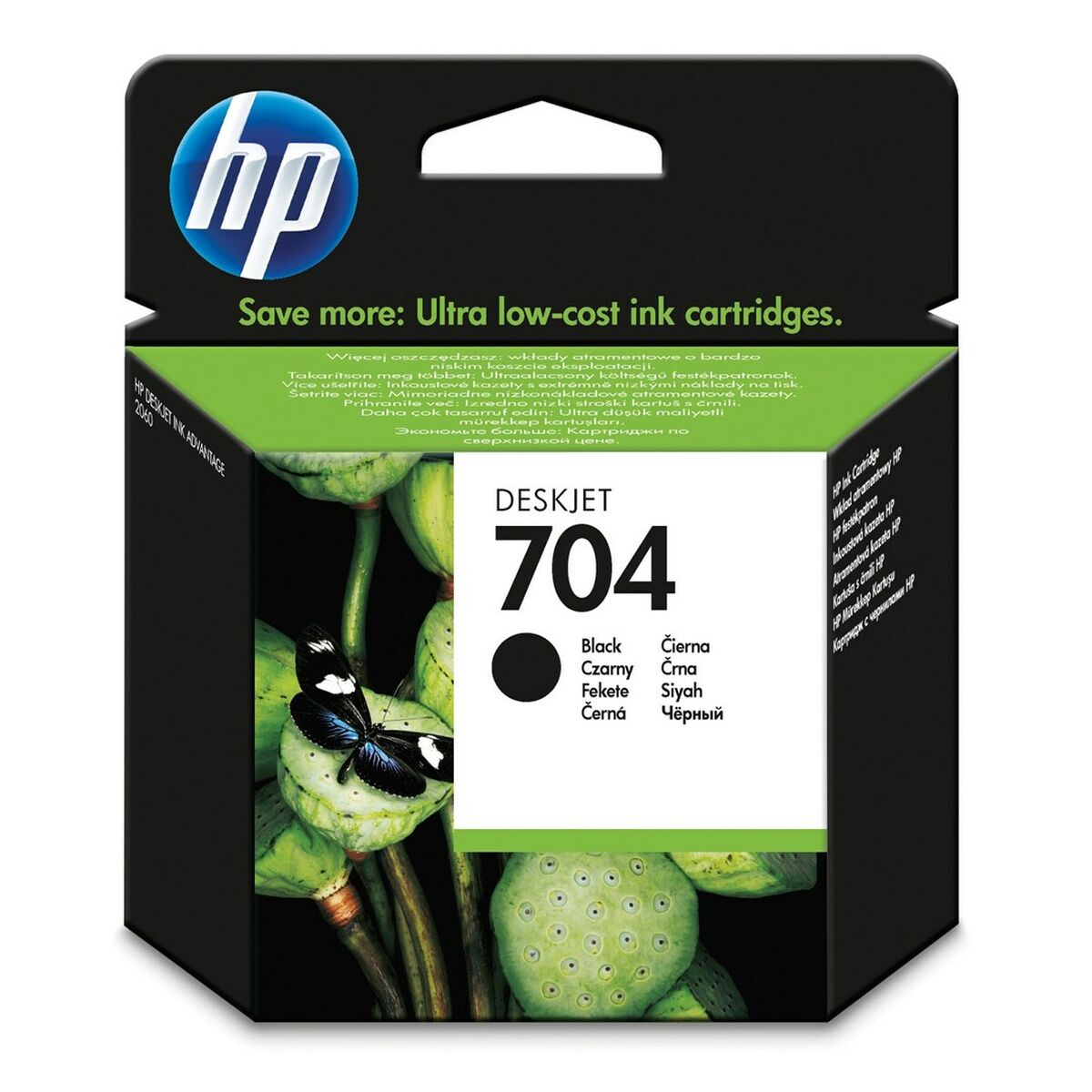 Tinteiro de Tinta Original HP 704 Preto