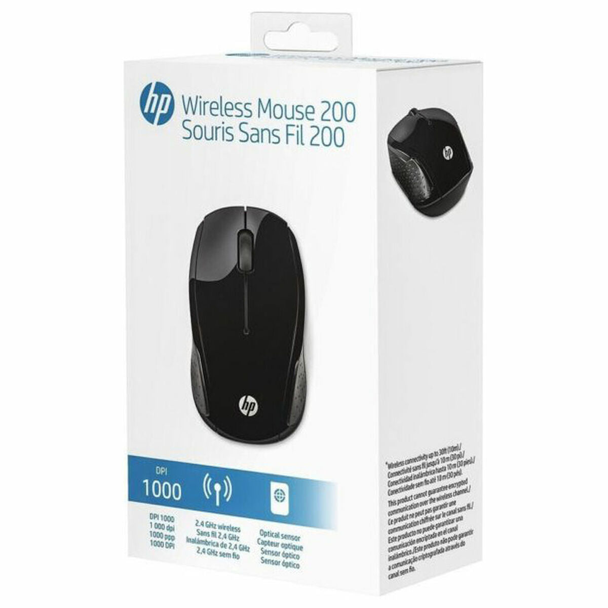 Rato sem Fios HP Wireless Mouse 200 Preto