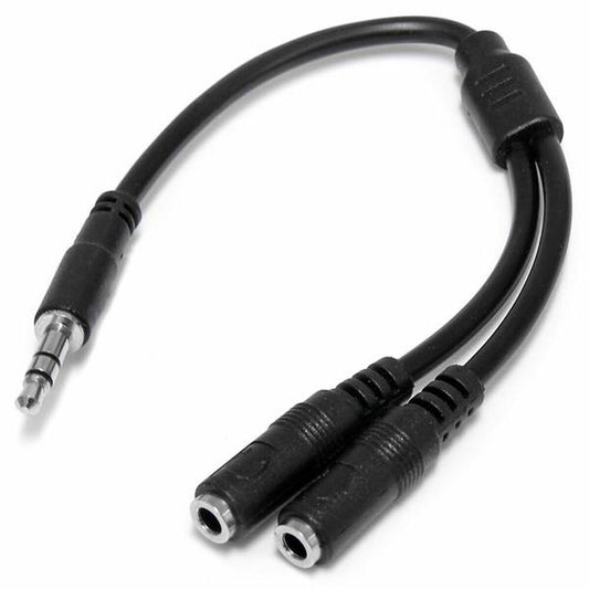 Adaptador Áudio Jack Startech MUY1MFFS             Preto 0,2 m