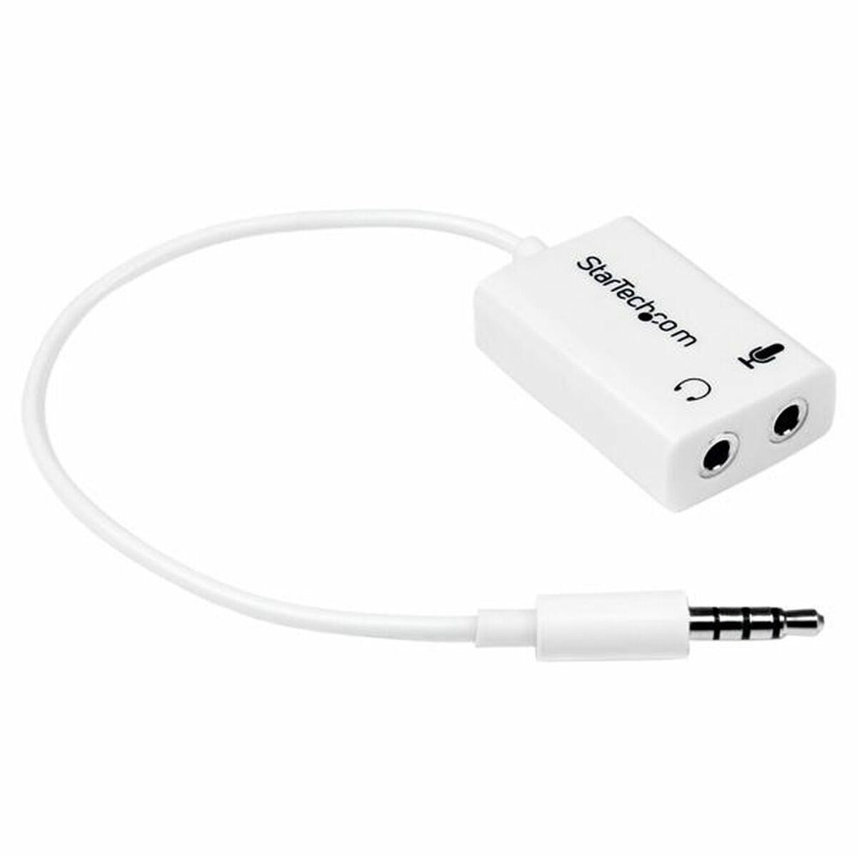 Adaptador Áudio Jack Startech MUYHSMFFADW          Branco 0,15 m