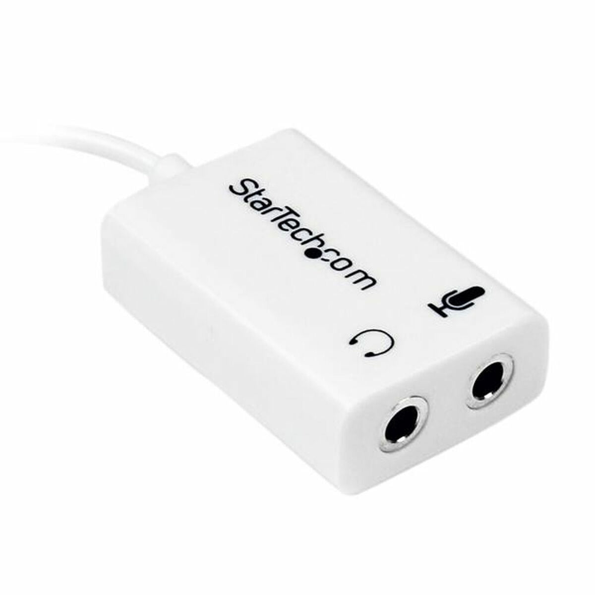 Adaptador Áudio Jack Startech MUYHSMFFADW          Branco 0,15 m