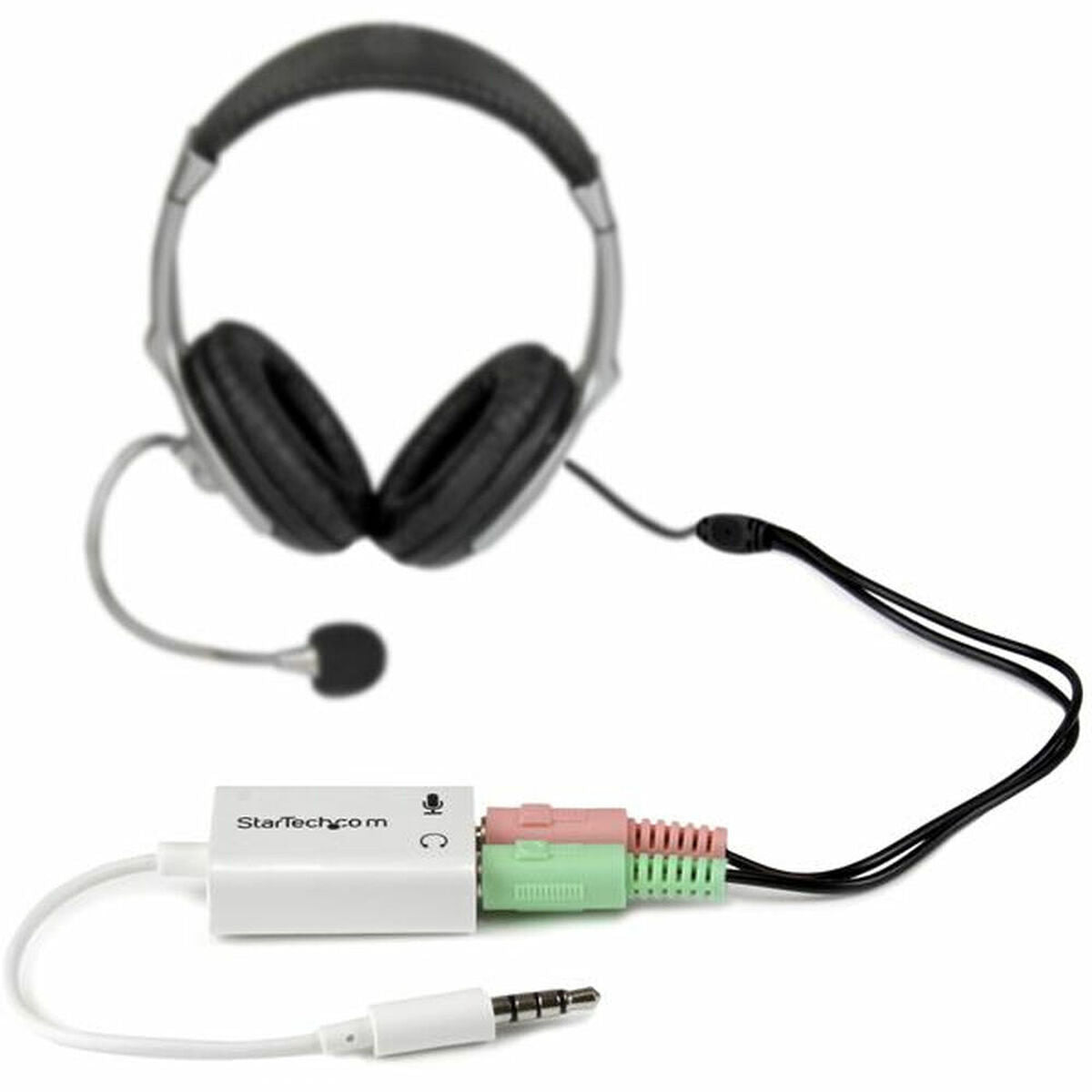 Adaptador Áudio Jack Startech MUYHSMFFADW          Branco 0,15 m