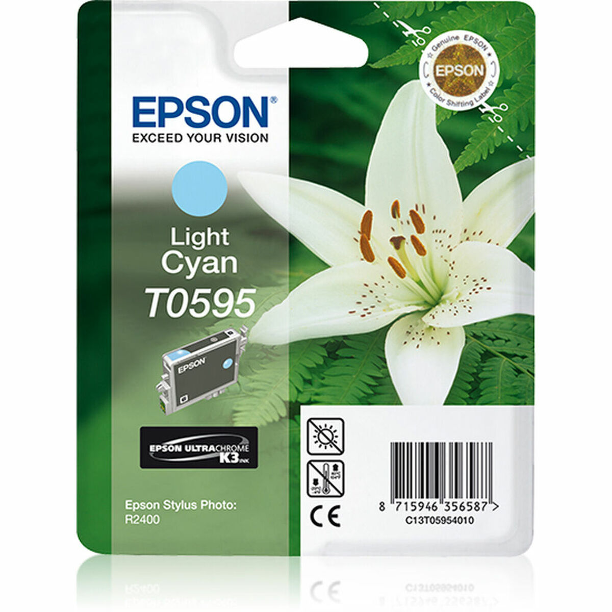 Tinteiro de Tinta Original Epson C13T05954010 Ciano Ciano Claro