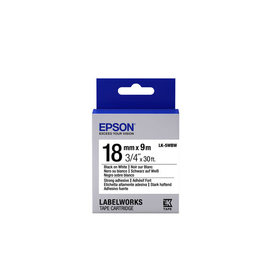 Etiquetas para Impressora Epson C53S655012 Preto Branco/Preto Preto/Branco