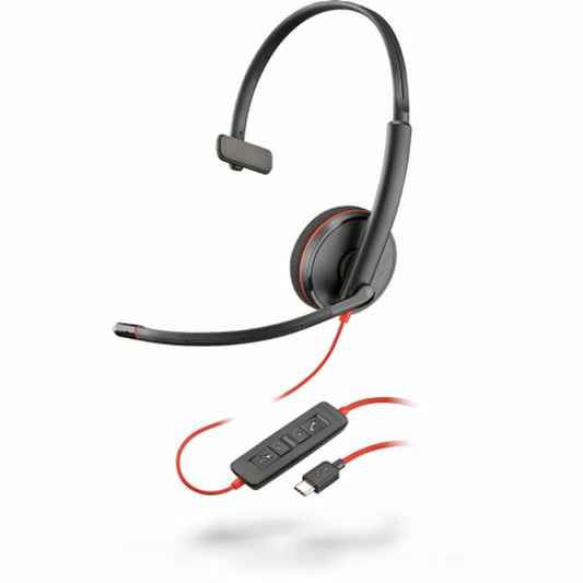 Auriculares com microfone Poly 209748-104 Preto Vermelho