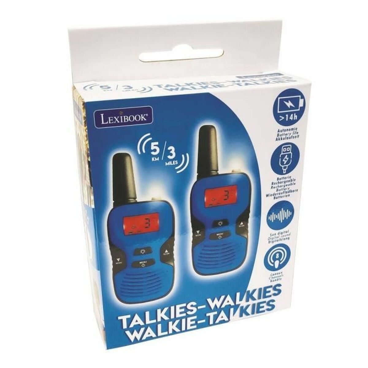 Walkie-Talkies Lexibook TW43 Monitor Azul