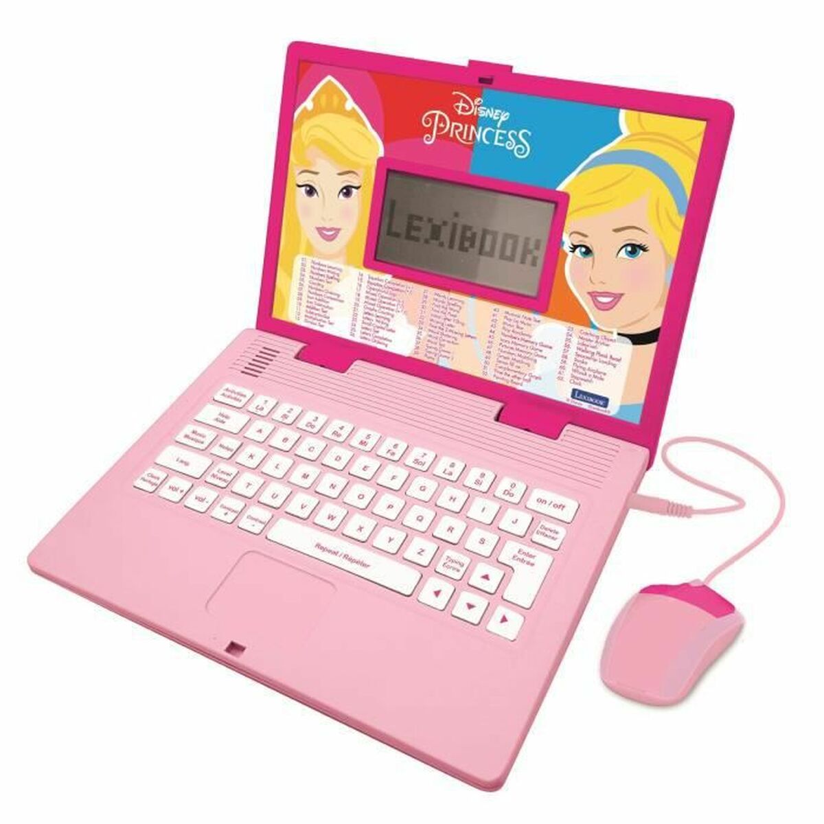 Computador portátil Lexibook Disney Princess FR-EN Brinquedo Interativo + 4 Anos