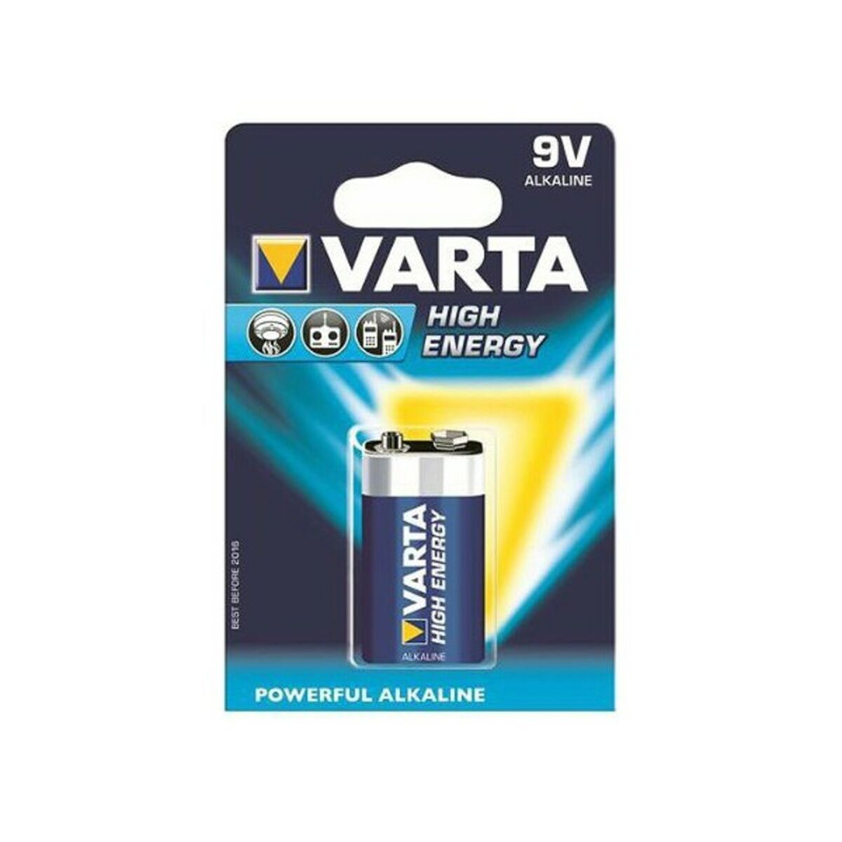 Pilha Varta ALKALINA HIGH ENERGY 9V