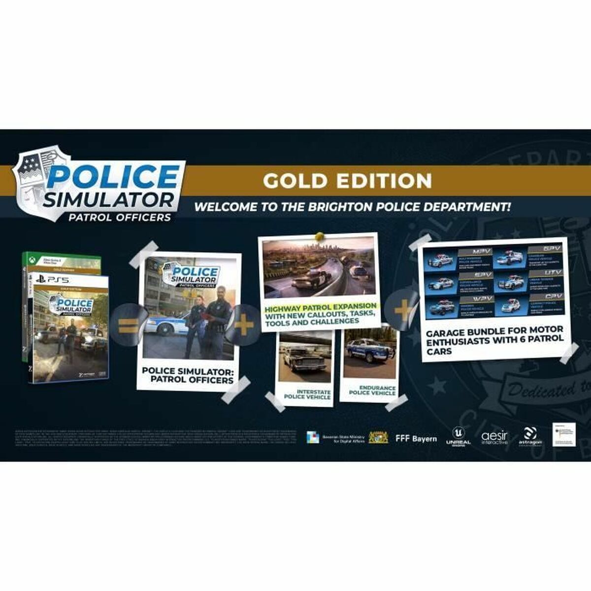 Jogo eletrónico PlayStation 5 Microids Police Simulator: Patrol Officers - Gold Edition