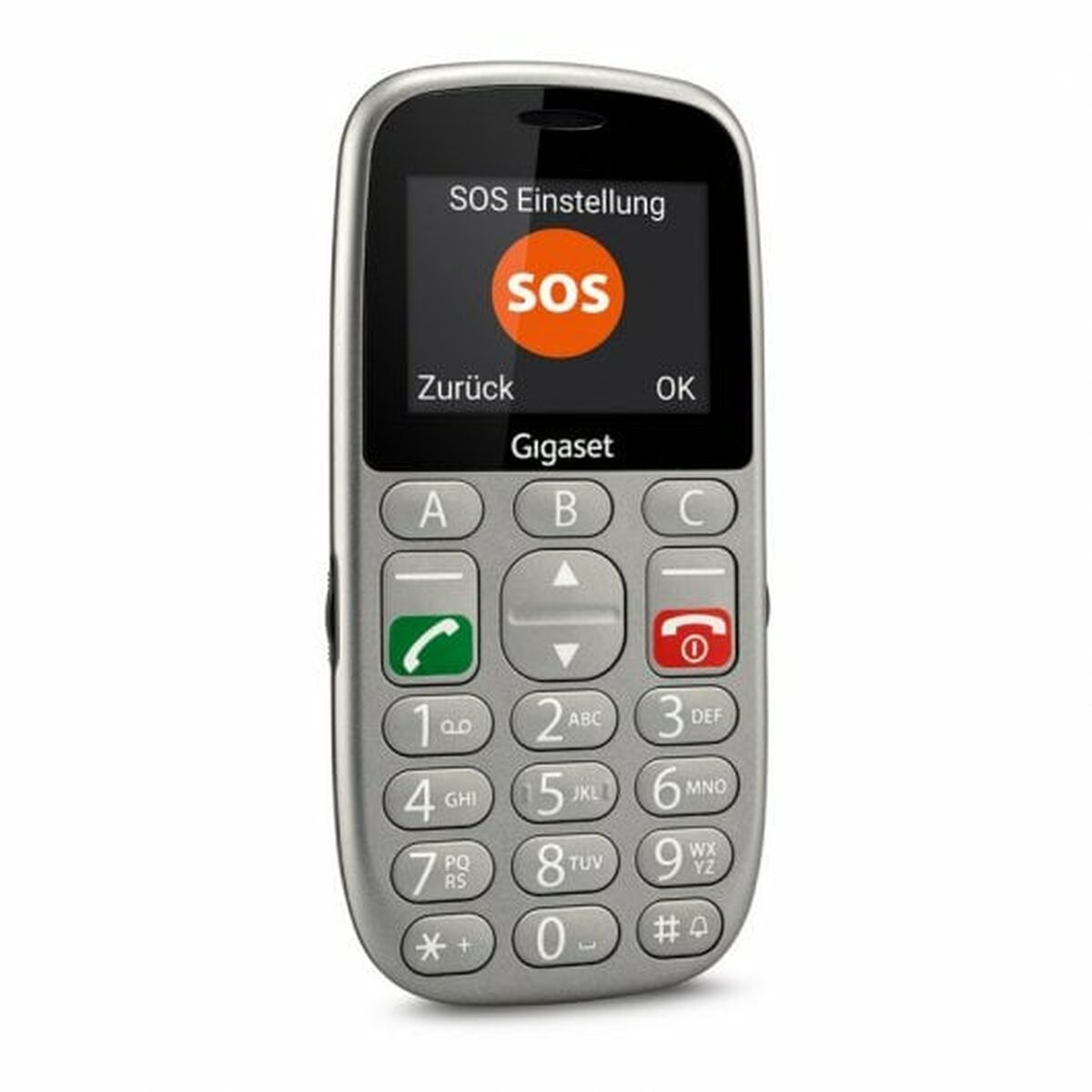 Telefone Móvel para Idosos Gigaset GL390 2,2" 32 GB RAM 2G Cinzento