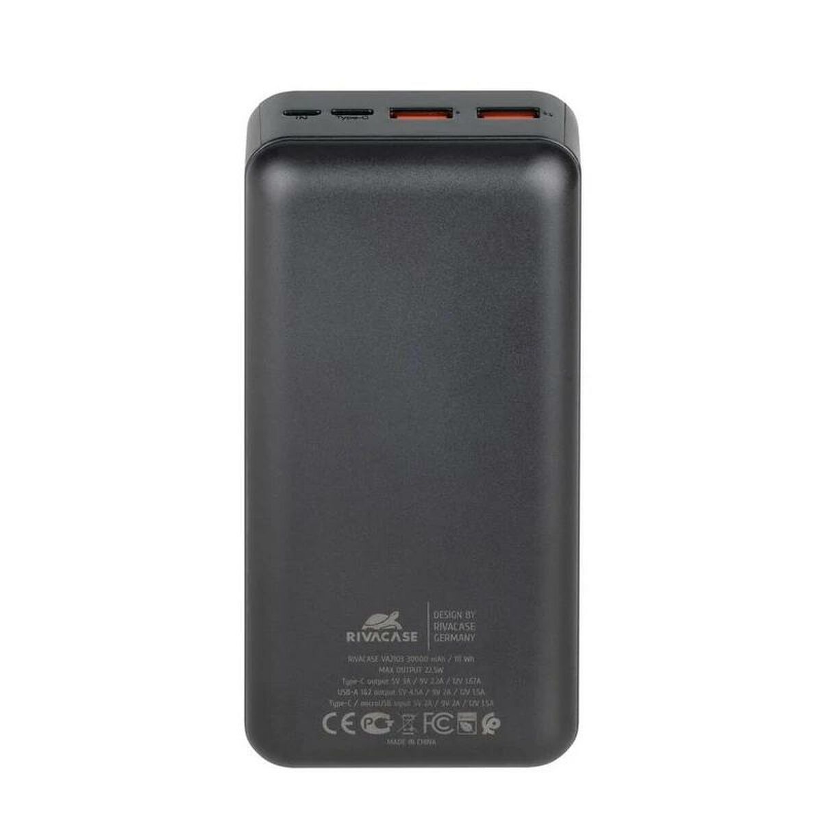 Powerbank Rivacase VA2103 Preto 30000 mAh