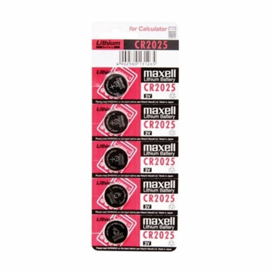 Pilhas de Botão de Lítio Maxell CR2025 3V 3 V CR2025 (5 Unidades) (5pcs)