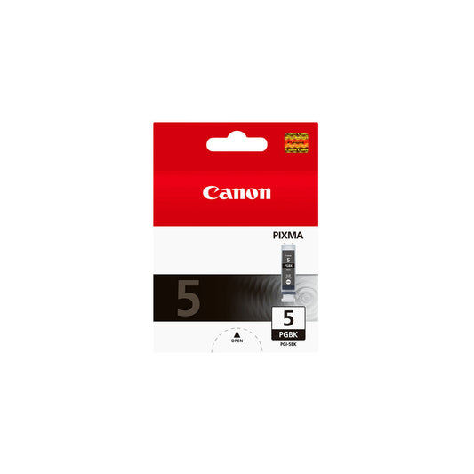 Tinteiro de Tinta Original Canon PGI-5 BK Preto (1 Unidade)