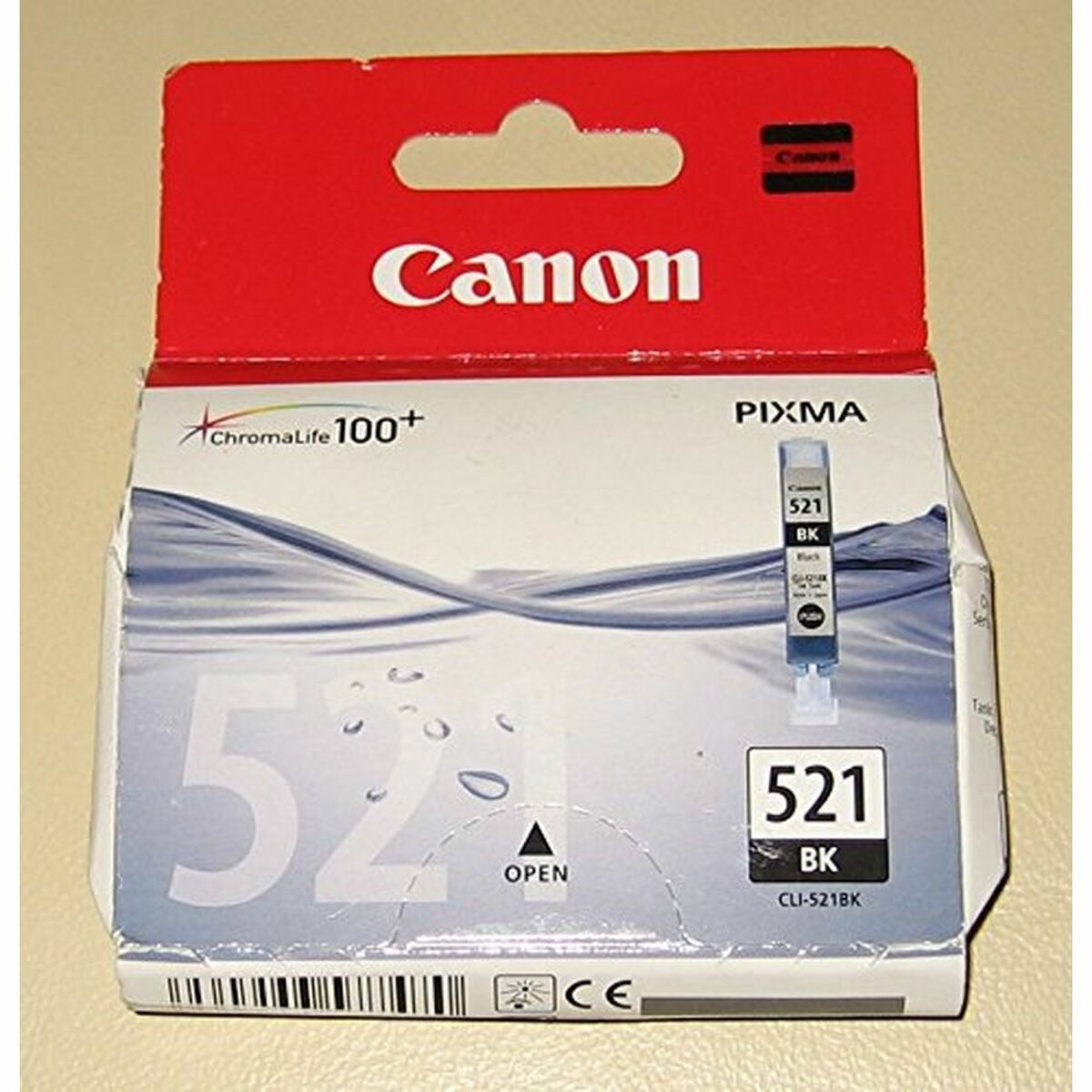 Tinteiro de Tinta Original Canon CLI-521 BK Preto