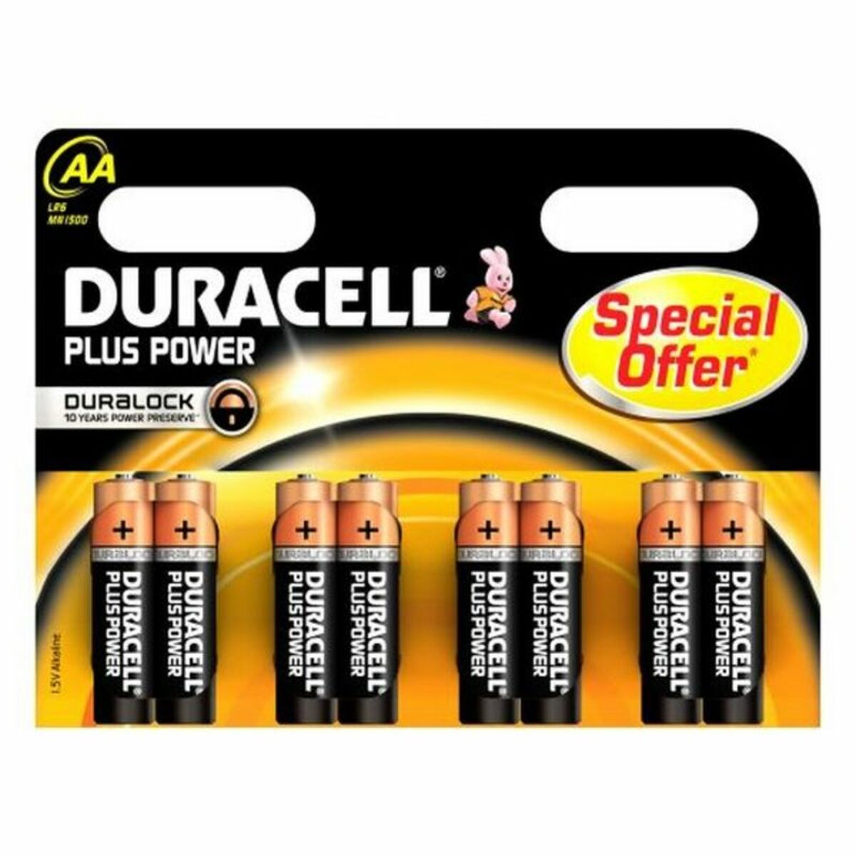 Pilhas Alcalinas DURACELL LR06 LR6 AA 1.5V (8 pcs)