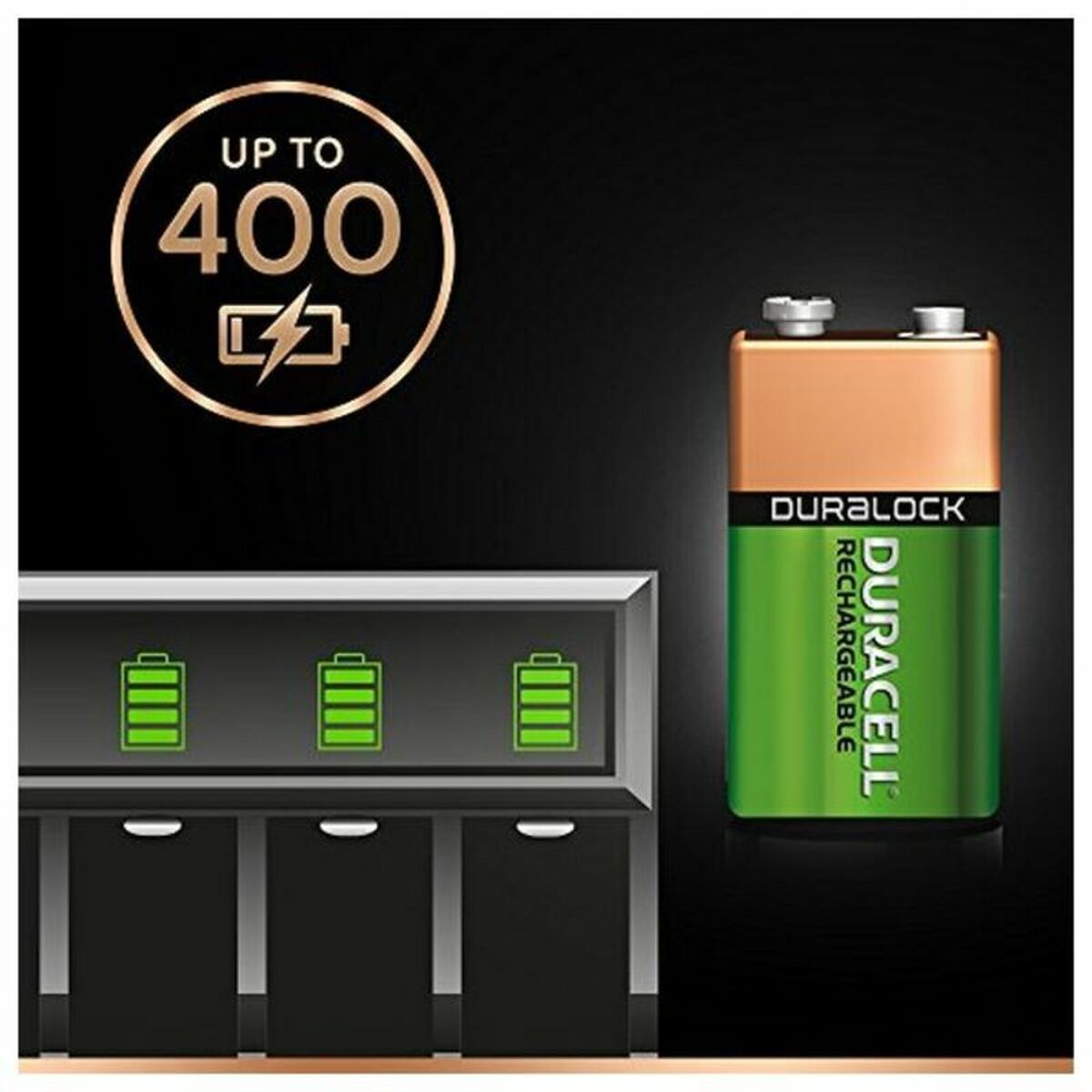 Pilha Recarregável DURACELL 056008 HR22 NiMh 9V 170 mAh 9 V