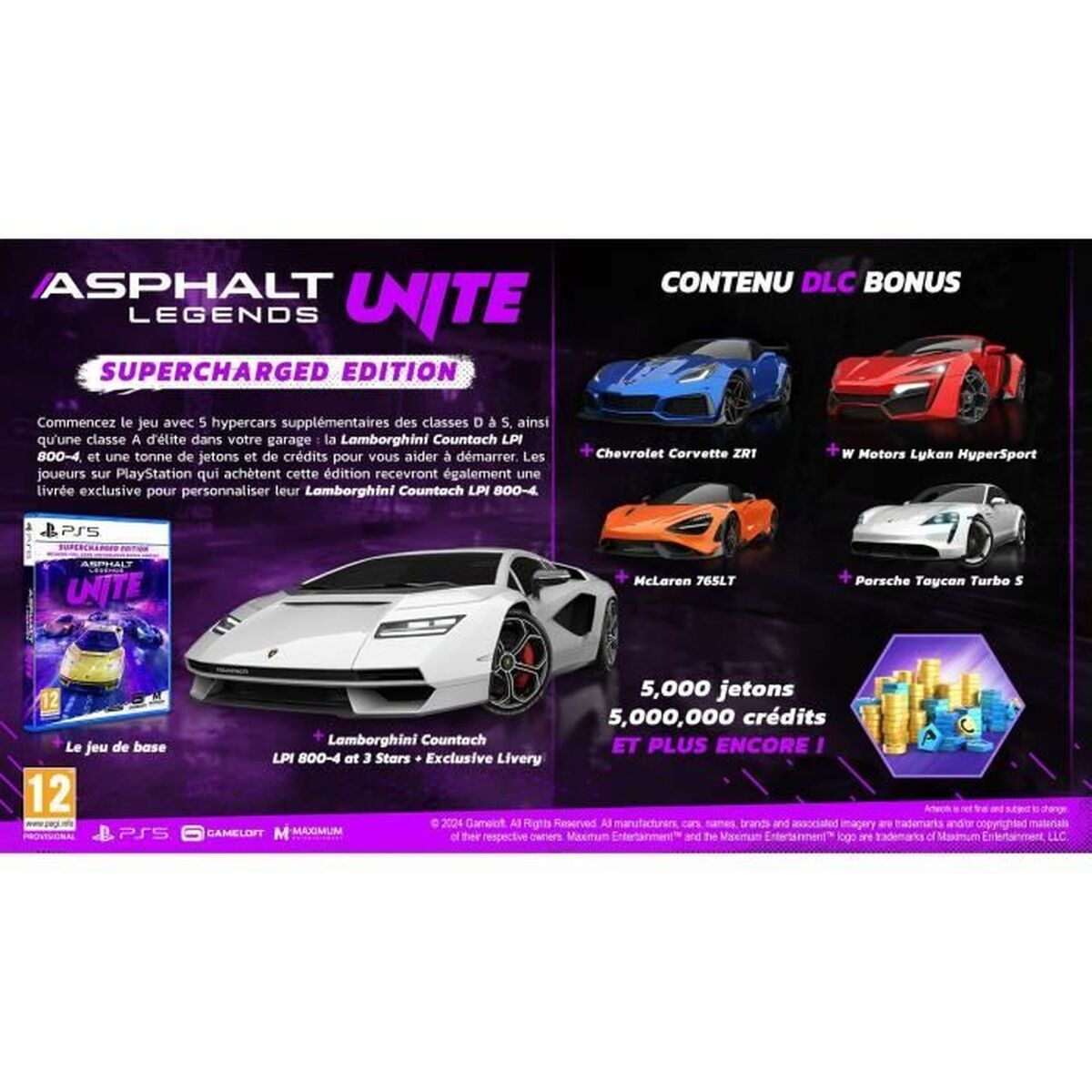 Jogo eletrónico PlayStation 5 Just For Games Asphalt Legends UNITE Supercharged Edition