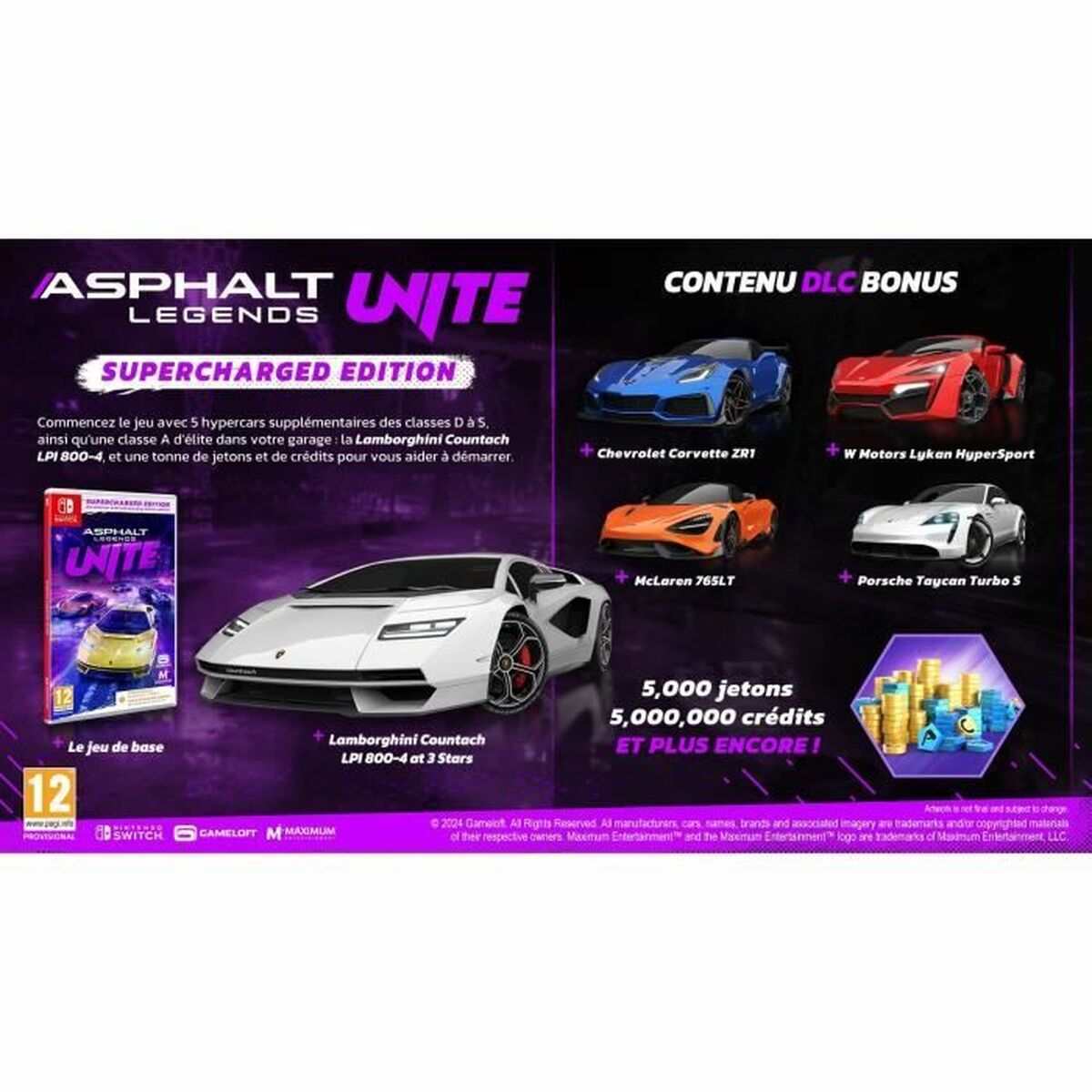 Videojogo para Switch Just For Games Asphalt Legends Unite Supercharged