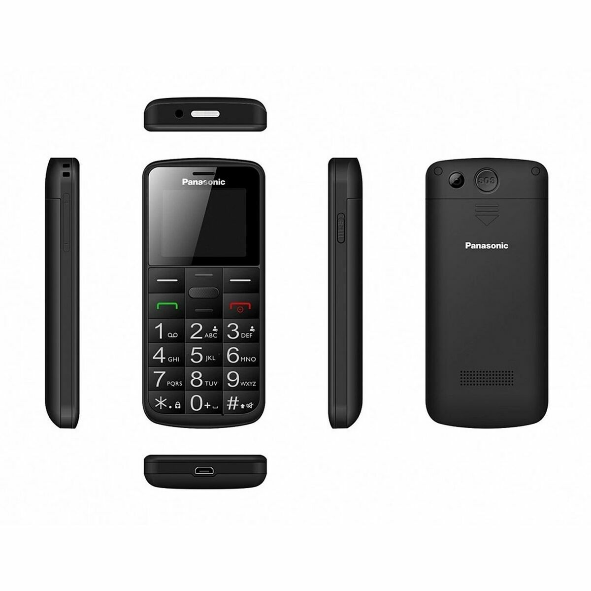 Telefone Móvel para Idosos Panasonic KX-TU110EXB Preto