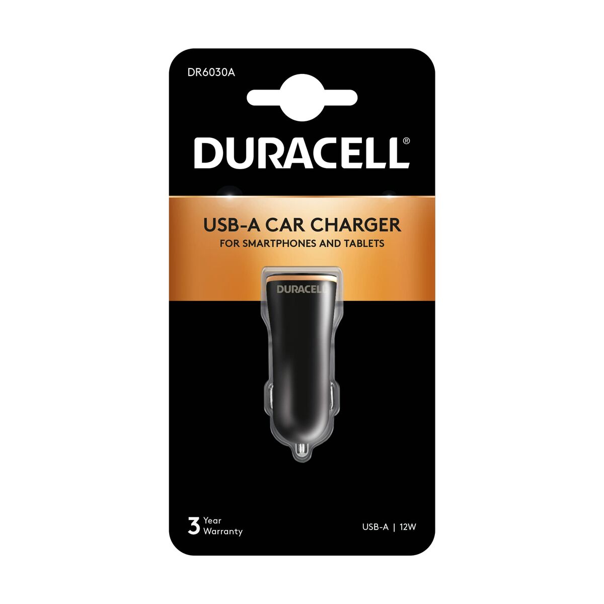 Carregador de Carro DURACELL DR6030A