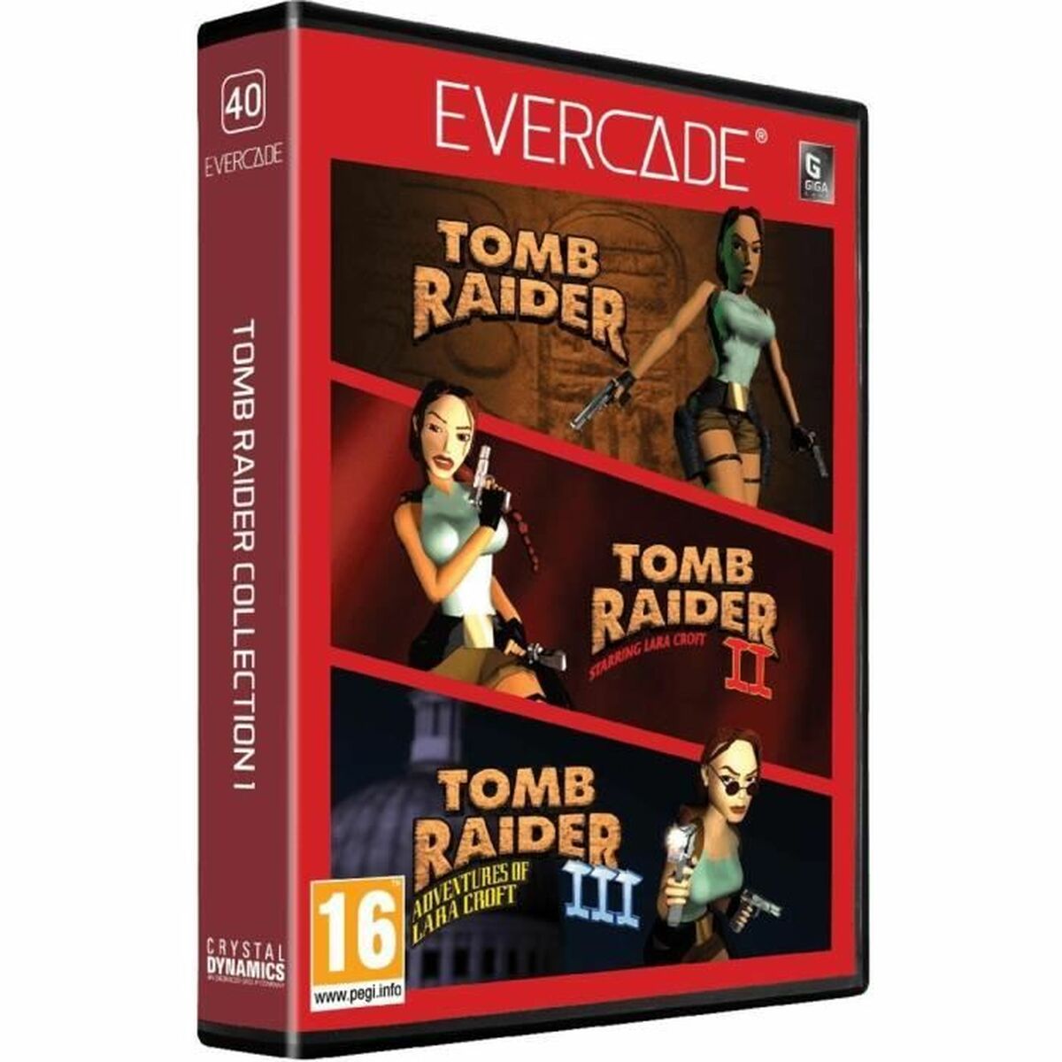 Cartucho de Dados Just For Games Evercade Tomb Raider Collection 1