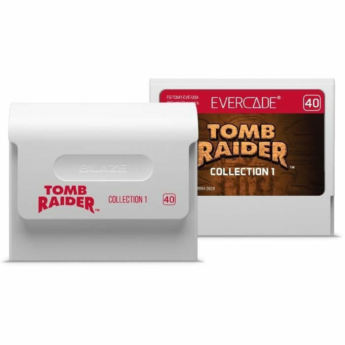 Cartucho de Dados Just For Games Evercade VS-R + Tomb Raider Collection 1