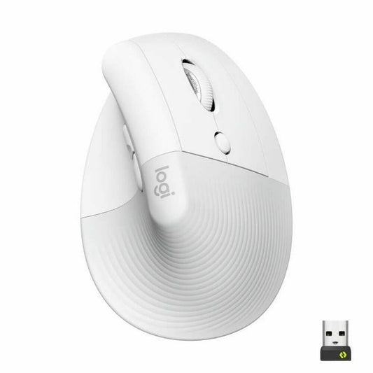 Rato sem Fios Logitech Lift Branco Ergonómico 4000 dpi