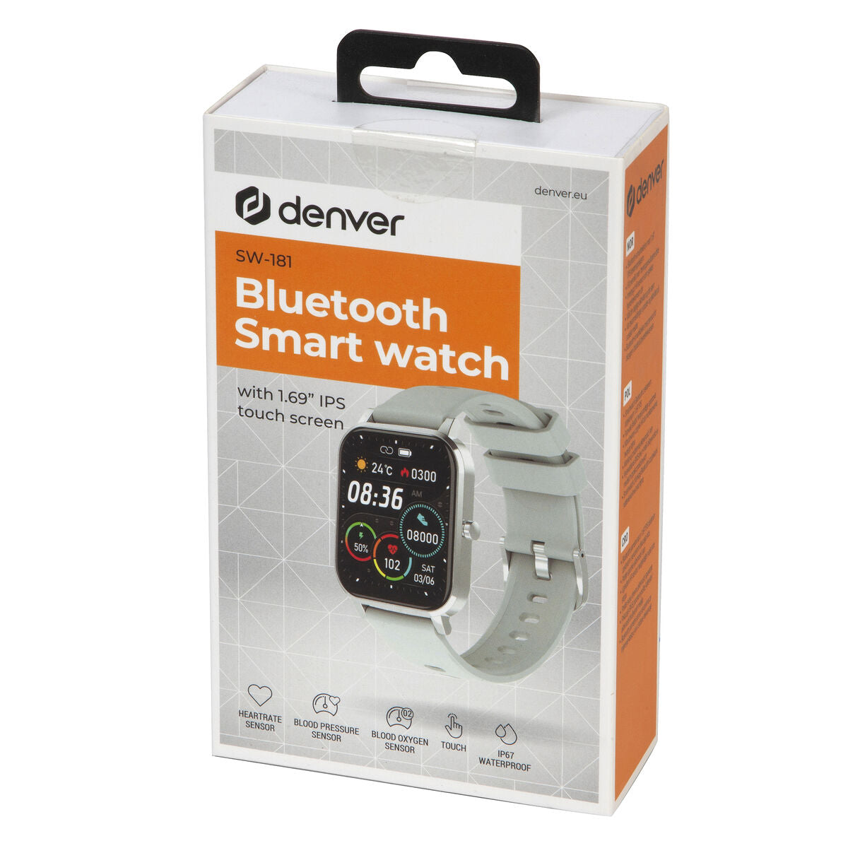 Smartwatch Denver Electronics SW181 GRIS Cinzento 1,7"