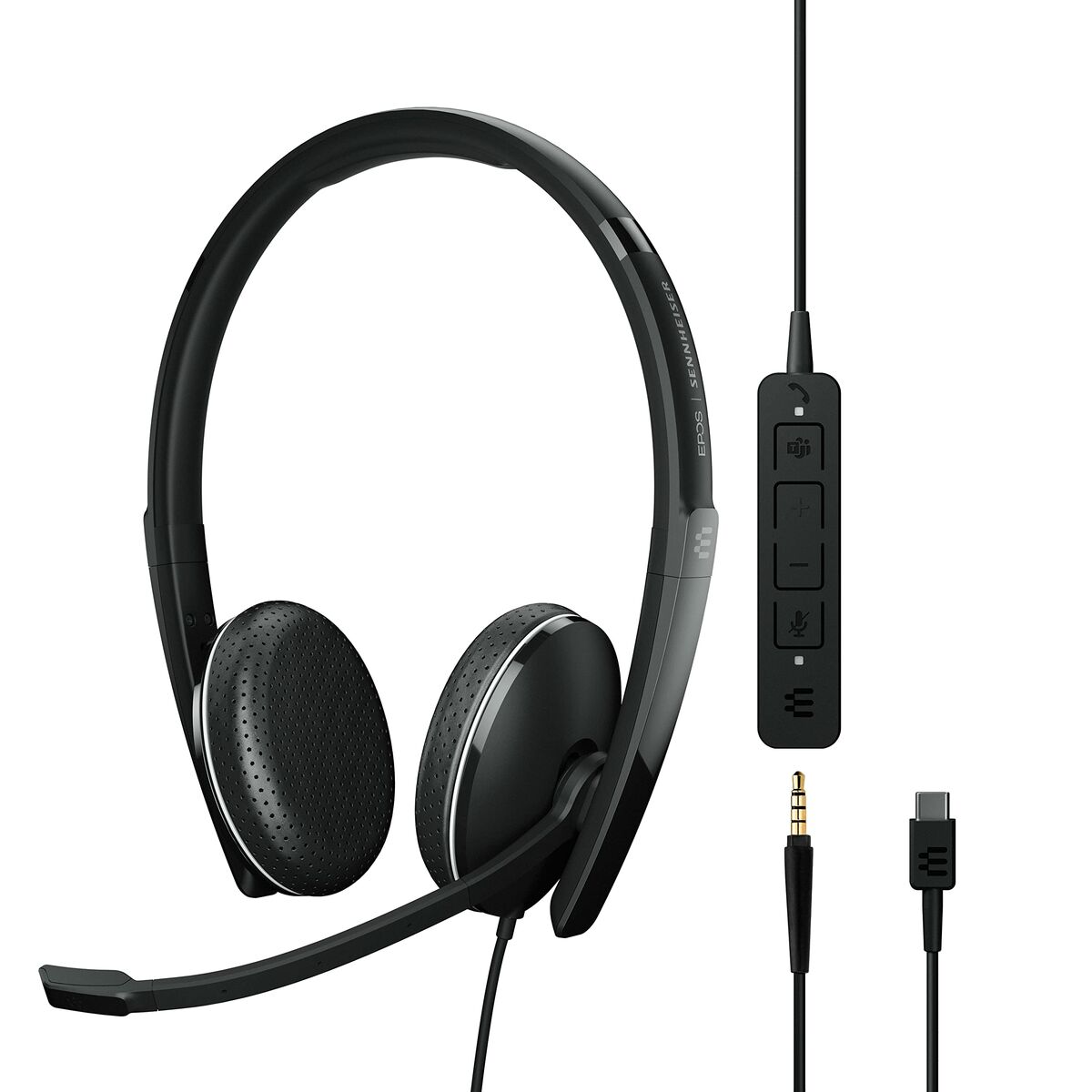 Auriculares com microfone Epos Adapt 165T Preto