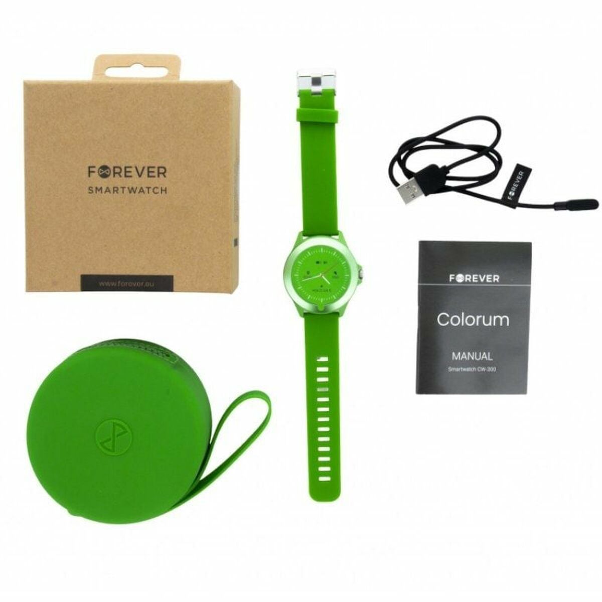 Smartwatch Forever CW-300 Verde