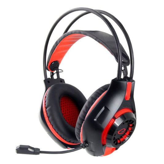 Auriculares com microfone Esperanza EGH420R Preto Vermelho