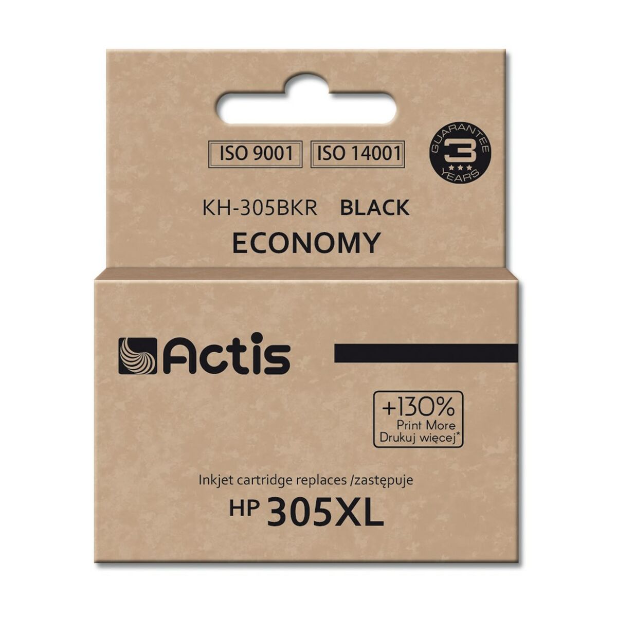 Tinteiro de Tinta Original Actis KH-305BKR Preto