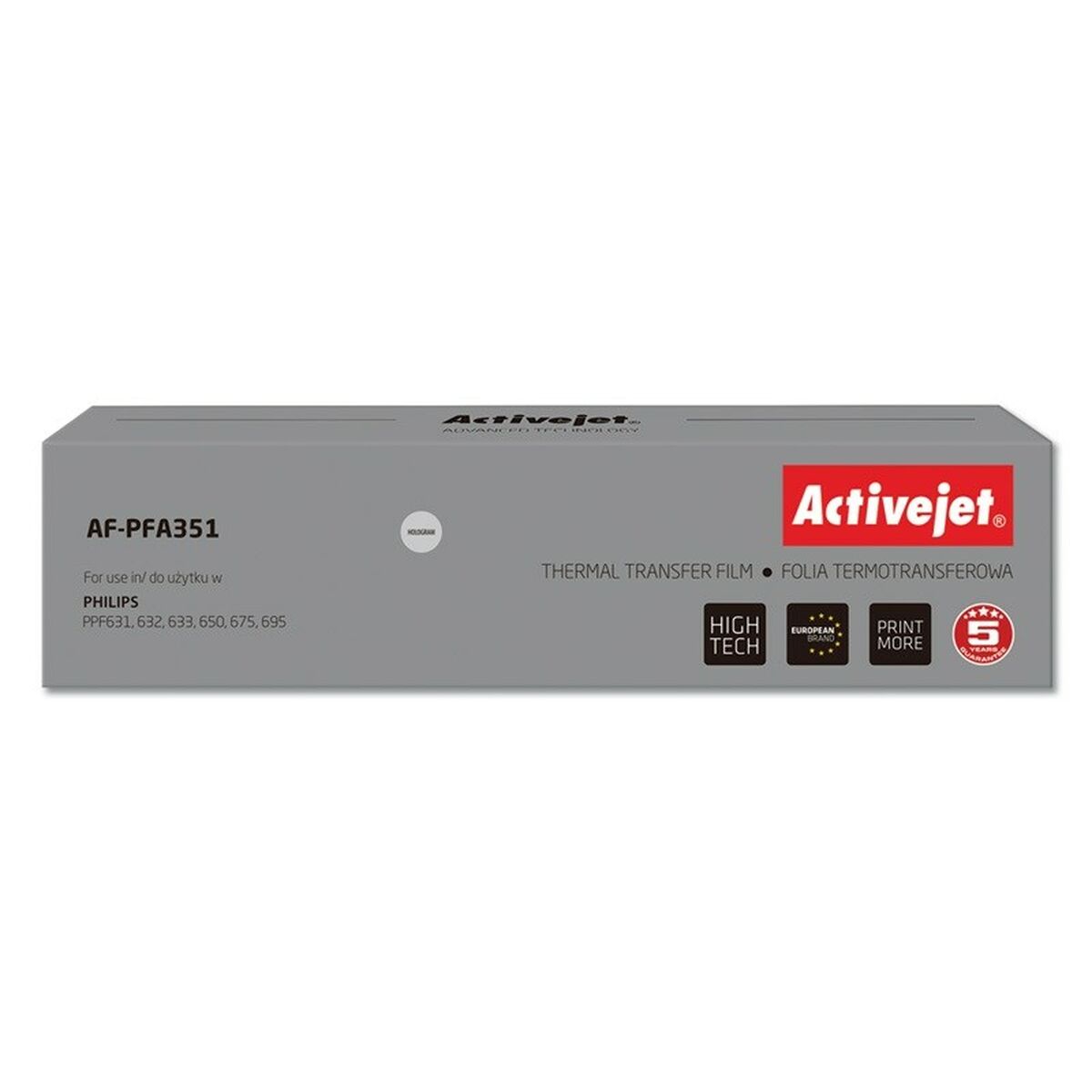 Rolo de Papel para FAX Activejet AF-PFA351 1 Peça