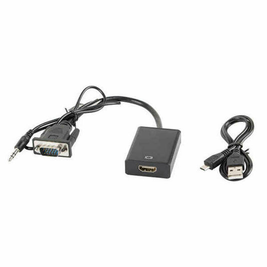 Adaptador HDMI para VGA Lanberg AD-0021-BK