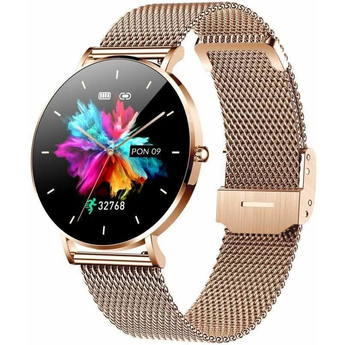 Smartwatch Manta Alexa SWU501GD Cor de Rosa Dourado Ouro Rosa 1,32"