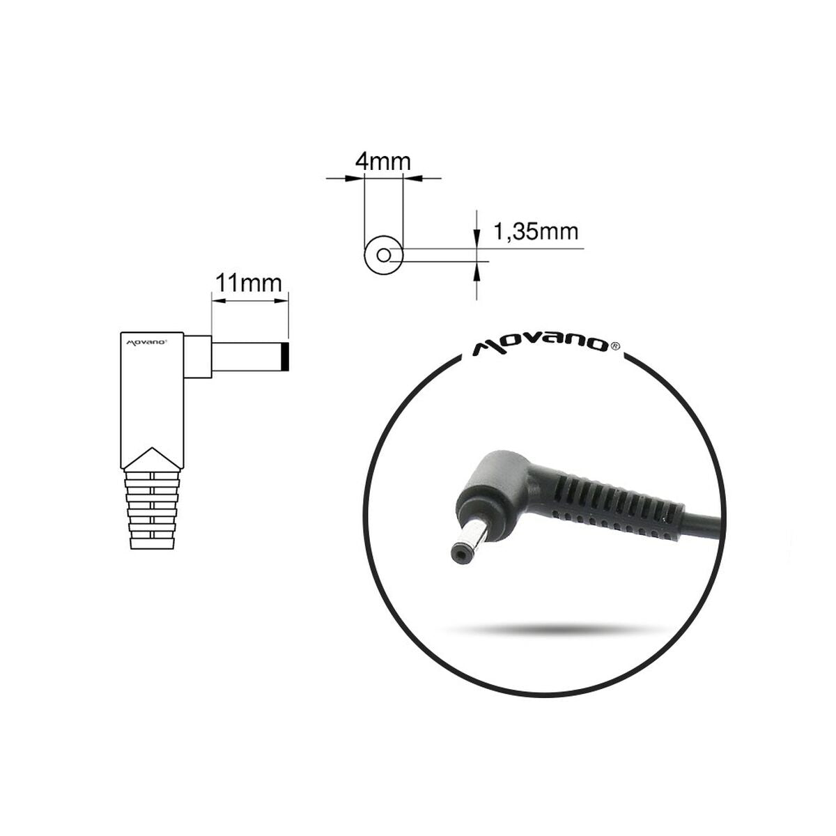 Carregador para Portátil Mitsu 5ZM010 45 W